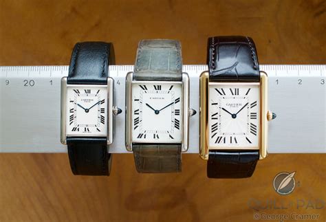 cartier tank lug width|cartier tank watch dimensions.